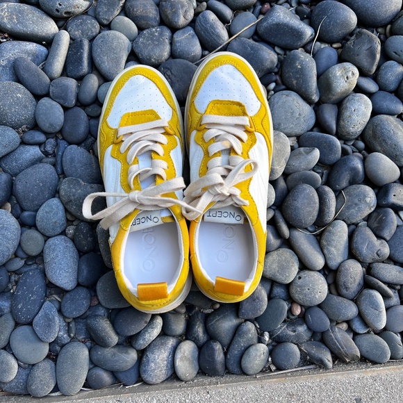 Oncept Phoenix Sneaker in White/Yellow. Like New, In Box. - Picture 2 of 8